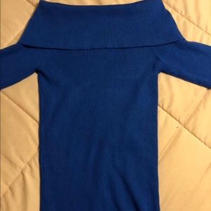 MK blue blouse